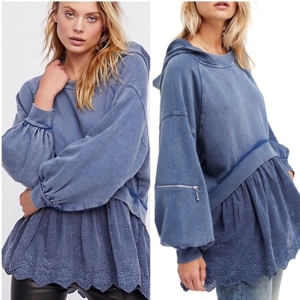 Free People Sweet Streets Hoodie L